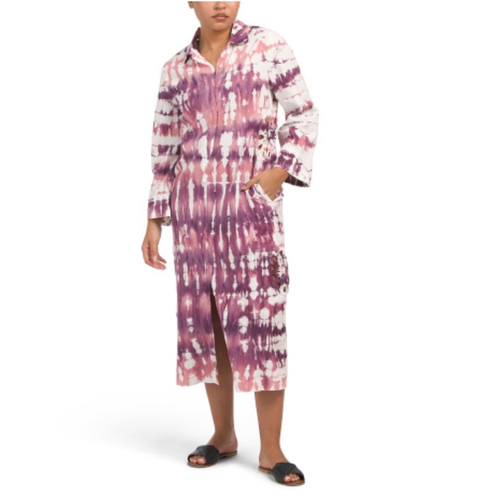 Young Fabulous & Broke Linen Blend Pebble Beach Dress